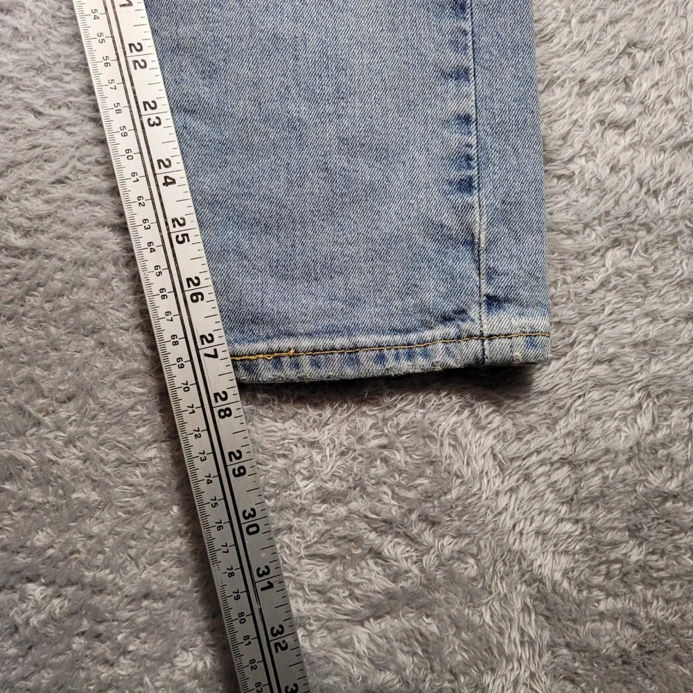 Levis‎ 512 Jeans Mens 31x30 Light Blue Distressed Slim Taper Denim
